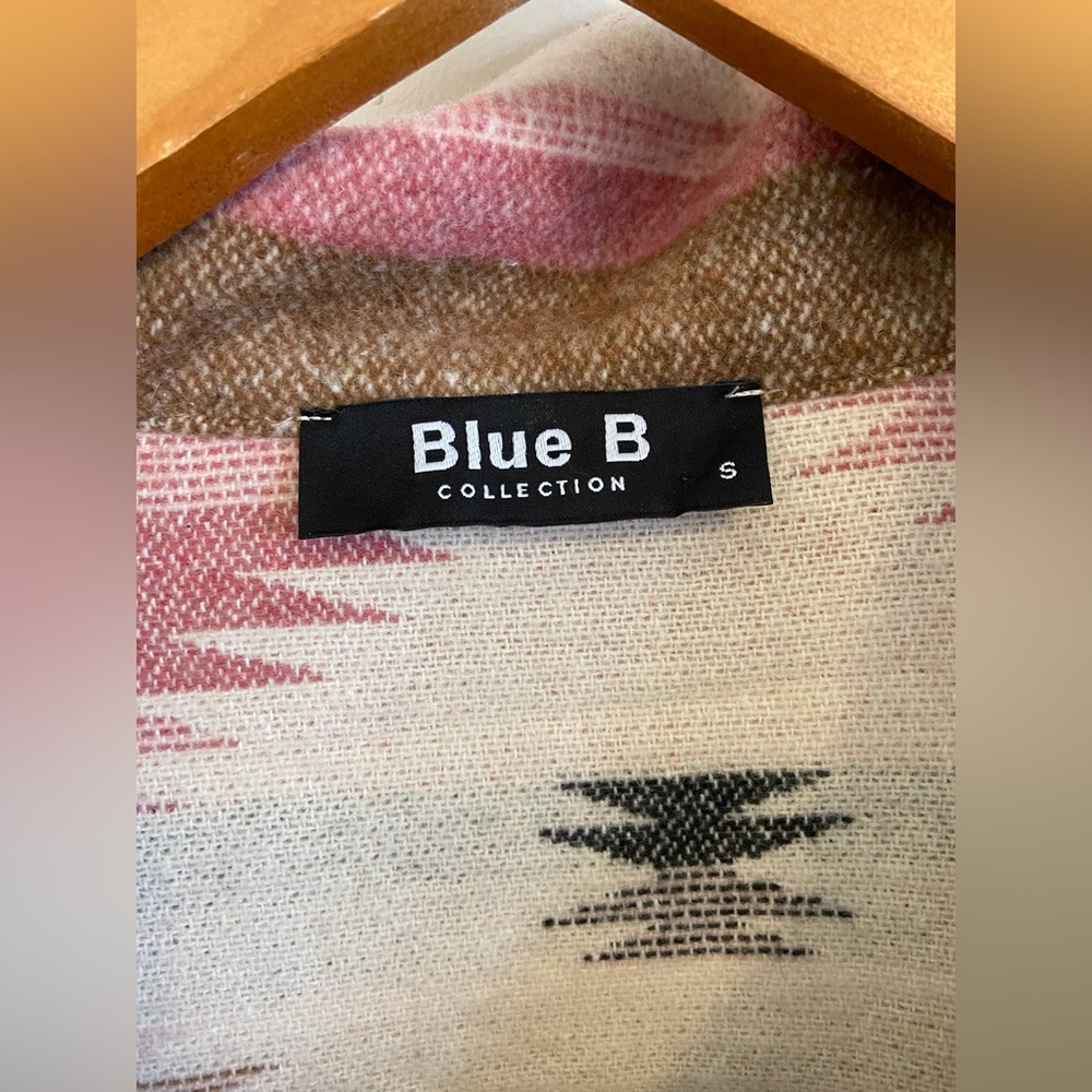 Blue B Aztec Southwestern Style‎ Button Up Shirt Jacket Small - Picture 5 of 14